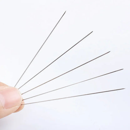 5/6/8Pcs Beading Needles Pins Open Curved Needle for Beads Bracelet DIY Jewelry Making Tools Handmade Beaded Threading Pins