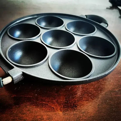 7 Hole Cooking Cake Pan Non-stick Eggs Ring Molds Round Pancake Maker Cake Mold Household Breakfast Egg Cooker Kitchen Cookware