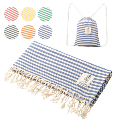 Yeuzlicotton Hot Sale Luxury Striped Tassel 100% Cotton Sauna Spa Bath Towel For Home 100*180cm Reise Tyrkisk stort badehåndkle