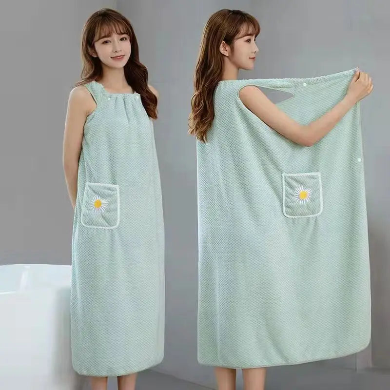 Suuret kylpypyyhkeet kehon korallin samettikylpypyyhkeet muoti Lady Wealble Fast Drying Beach Spa -kylpylökylpyhame