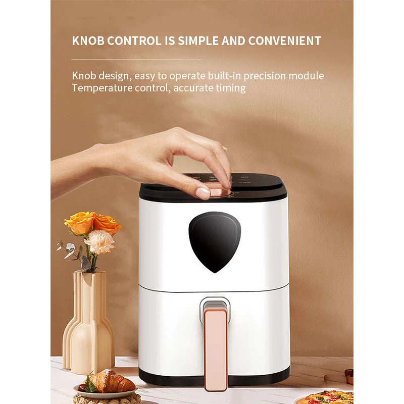 Nová Xianke Air Fryer 5L s velkou kapacitou domácnost grilování multifunkční rotační elektrická elektrická trouba