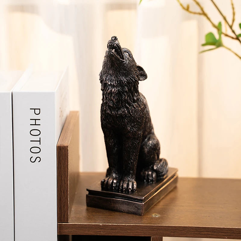 Retro -goottilainen eläinkynttilänhaltija musta lepakko susi leopard crow cat halloween hauska ilmapiiri kodinsisustustarvikkeet