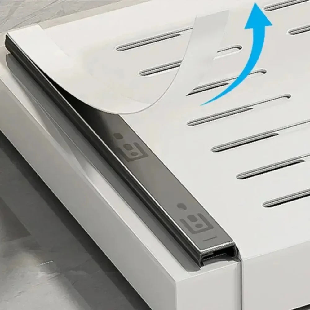 Organizador de gabinete de extracción para la rejilla de almacenamiento de cajones en capas de fregadero de la cocina en el gabinete que no son puñetazos.